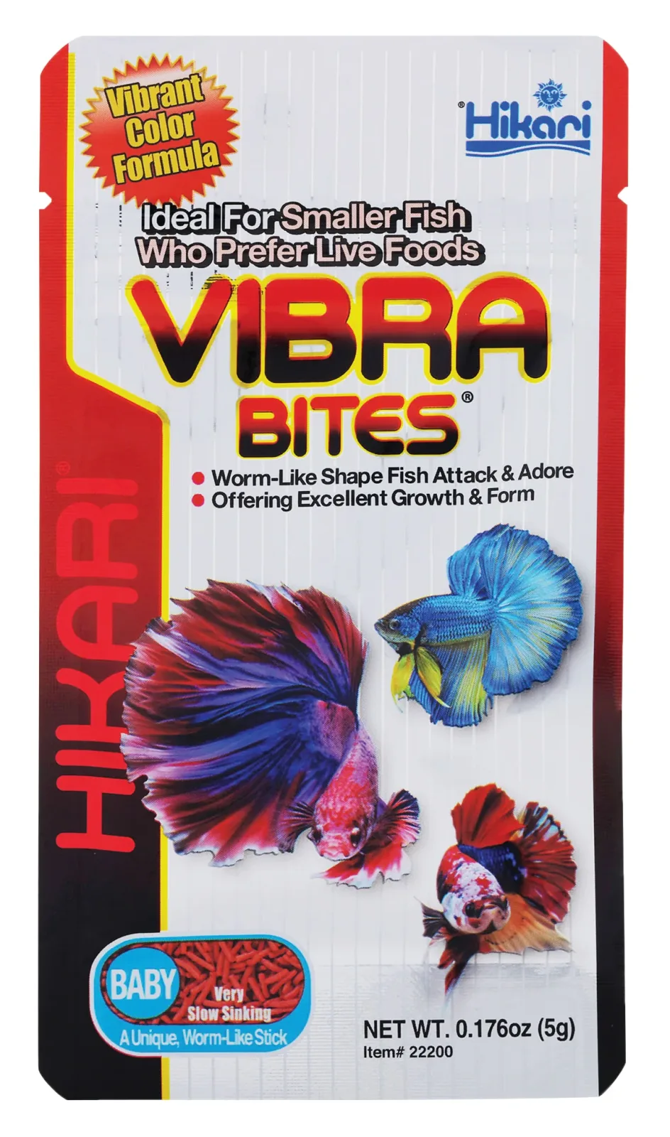 Hikari USA Vibra Bites Betta Fish Food Baby 0.18 oz