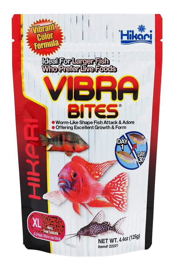 Hikari USA Vibra Bites Tropical Fish Food 4.4 oz, X-Large