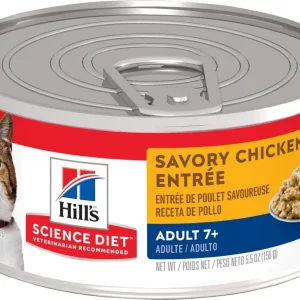 Hill's Science Diet Adult 7+ Savory Chicken Entree Canned Cat Food