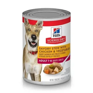 Hill's Science Diet Adult Chicken and Vegetable Savory Stew Wet Dog Food, 12.8 oz.