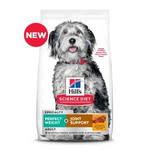 Hill's Science Diet Adult Perfect Weight & Joint Support Chicken Recipe Dry Dog Food, 3.5 lb bag