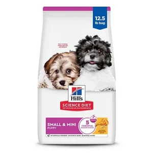 Hill's Science Diet Puppy Small and Mini Chicken and Brown Rice Recipe Dry Dog Food, 12.5lb
