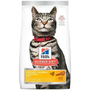 Hill's Science Diet Specialty Urinary Hairball Control Chicken Recipe Adult Premium Dry Cat Food