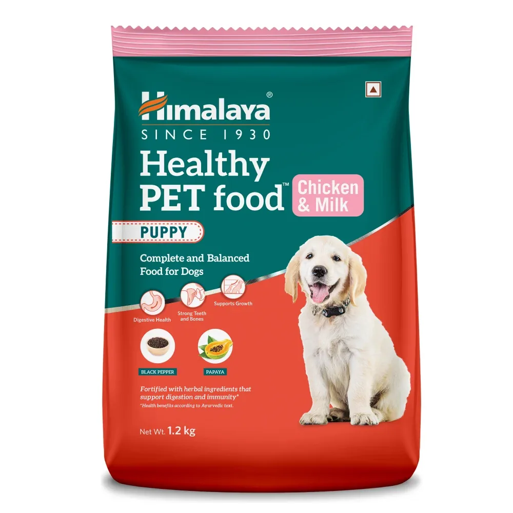 Himalaya Chicken & Milk Healthy Dry Food and Chicken Healthy Treats Puppy Combo - Image 2