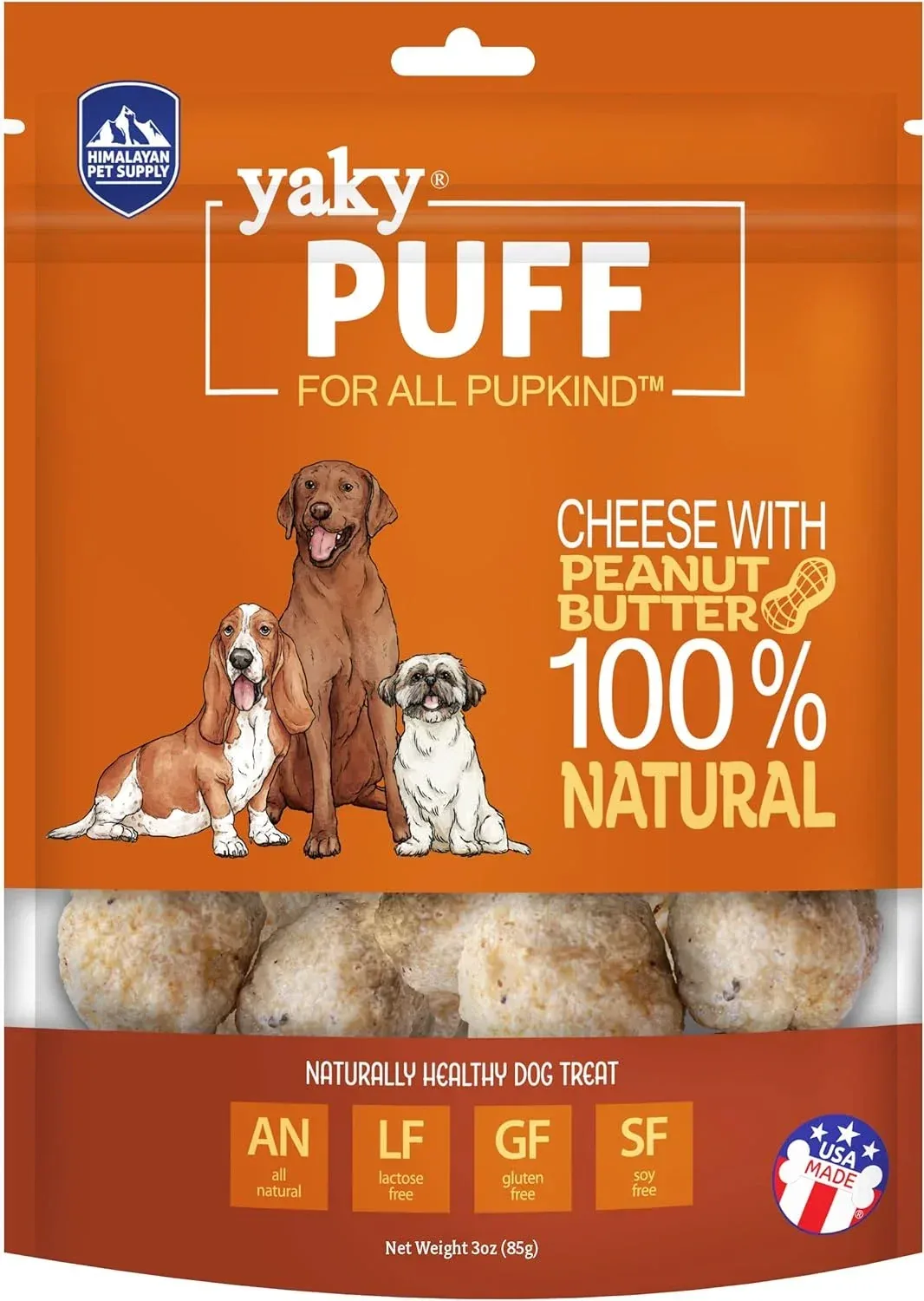 Himalayan YakyPUFF Cheese with Peanut Butter