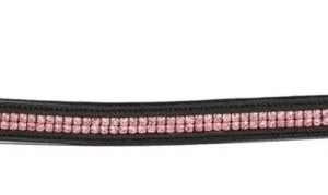 HK Americana Double Row Pink Crystal Browband Full