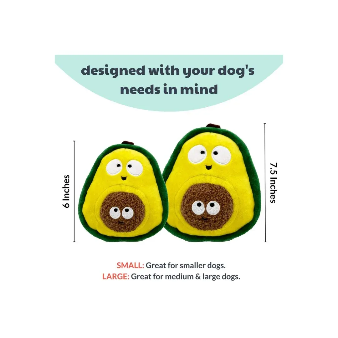 H&K Pop 'N Fetch D Avocado Large Plush Squeak Crinkle - Image 2