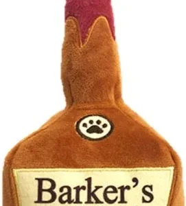 H&K Power Plush Dog Barker's Mark Large Squeak & Crinkle Dog Toy