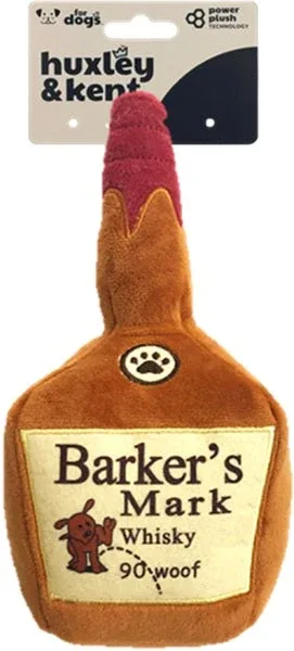 H&K Power Plush Dog Barker's Mark Large Squeak & Crinkle Dog Toy