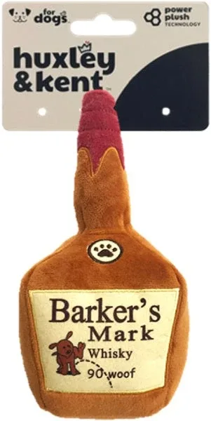 H&K Power Plush Dog Barker's Mark Small Squeak & Crinkle Dog Toy