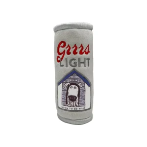 H&K Power Plush Dog Grrrs Light Small Squeak & Crinkle Dog Toy