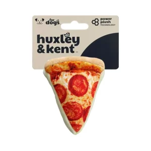 H&K Power Plush Dog Pup-Eroni Pizza Small Squeak & Crinkle Dog Toy