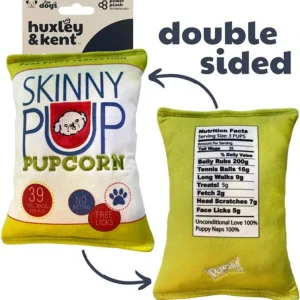 H&K Power Plush Dog Skinny Pup Small Squeak & Crinkle Dog Toy