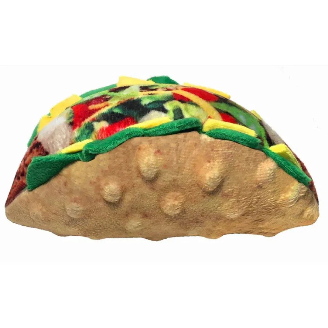 H&K Power Plush Taco Tuesday Small Plush Squeak & Crinkle Dog Toy