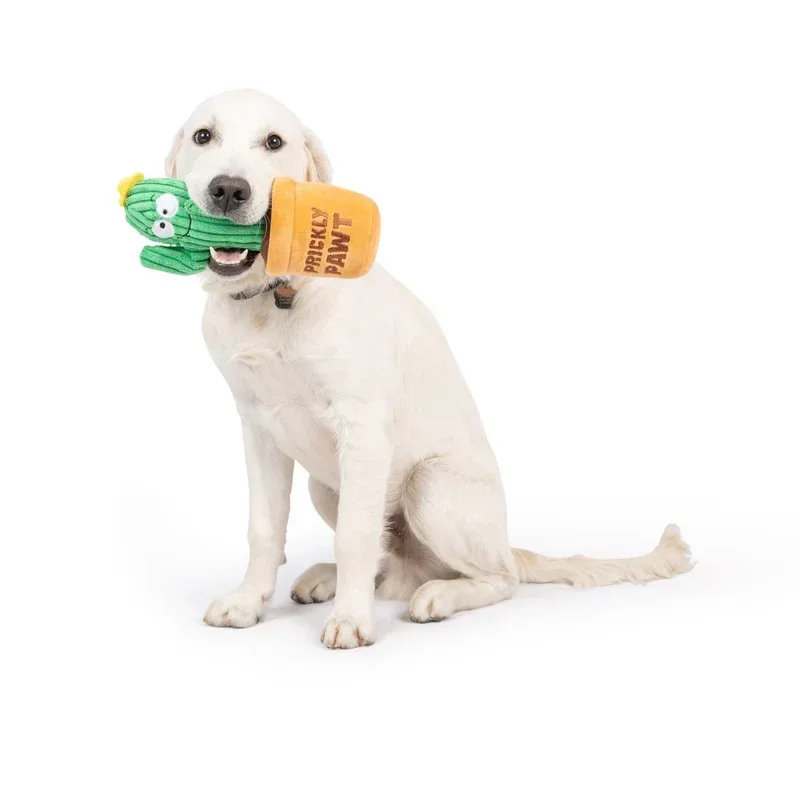 H&K Seek 'N Treat Prickly Pawt Large Plush Squeak & Crinkle Dog Toy - Image 2
