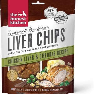 Honest Kitchen Dog Gourmet Chicken Liver & Cheddar Chips 4 oz