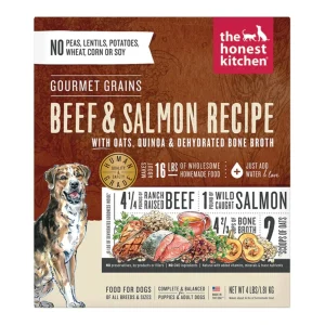 Honest Kitchen Dog Gourmet Grain Beef And Salmon 4 lb. Box