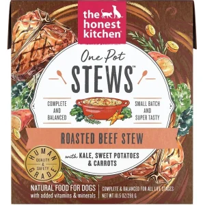 Honest Kitchen Dog One Pot Stew Roasted Beef With Kale, Sweet Potato And Carrots 10.5 oz. 6 ct