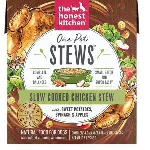 Honest Kitchen Dog One Pot Stew Slow Cooked Chicken With Sweet Potato, Spinach And Chicken 10.5 oz. 6 ct