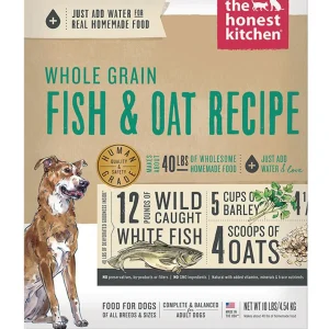 Honest Kitchen Dog Whole Grain Fish Oat 10 lbBox