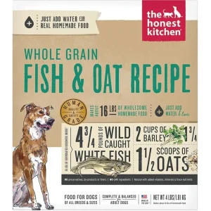 Honest Kitchen Dog Whole Grain Fish Oat 4 lbBox