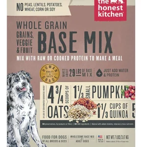Honest Kitchen Dog Whole Grain Veggie And Fruit Dehydrated Base Mix 7 lb. Box