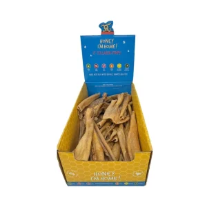 Honey I'm Home Buffalo Collagen Strips - 6 in Natural Dog Chew, 50-Count