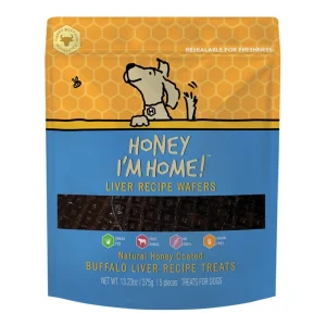 Honey I'm Home Dog Buffalo Liver Wafer 5-Count