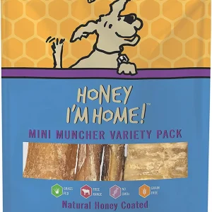 Honey I'm Home Dog Buffalo Mini Muncher Variety Pack