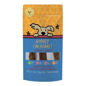 Honey I'm Home Dog Buffalo Udder Sticks 4 oz