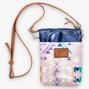 Hooey Monterrey Pink and Navy Wander Crossbody