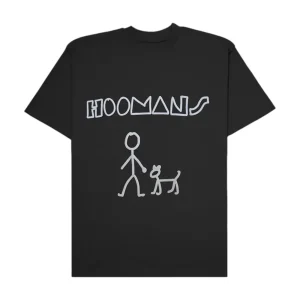 Hoomans The Head Tilt T Shirt for Men and Women (Black)