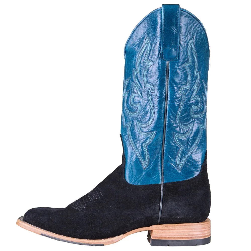 Horse Power Top Hand Men's Black Suede Vamp 13in Azure New Orleans Top - Image 2