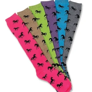 Horses All Over Knee High Socks 6-Pack