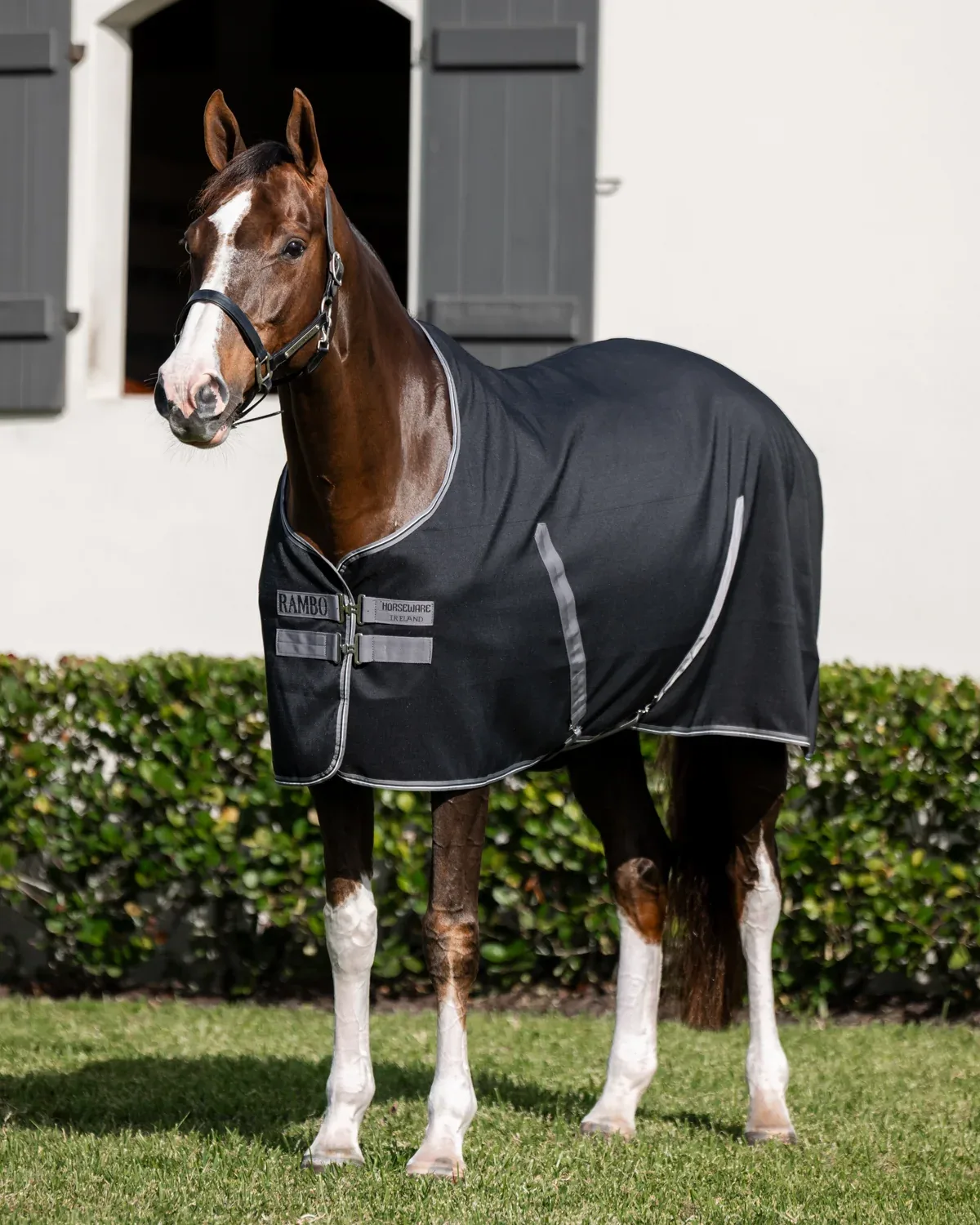 Horseware® Ireland Rambo® Stable Sheet with Embossed Lining - Image 2