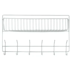 HorZe Basket with Hook Silver