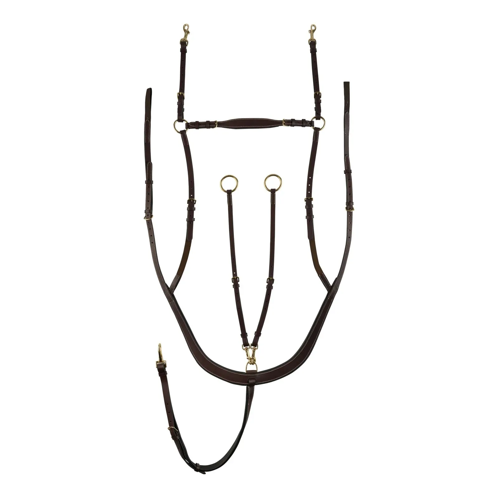 Horze Belgravia 5-Point Breastplate Martingale with Running Attachment - Image 2