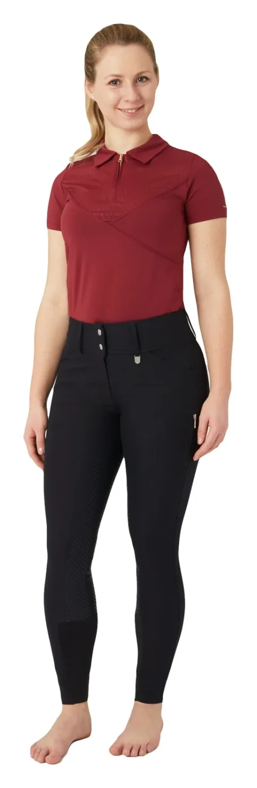 Horze Ladies Grand Prix Pro High Waist Full Seat Breeches - Image 2