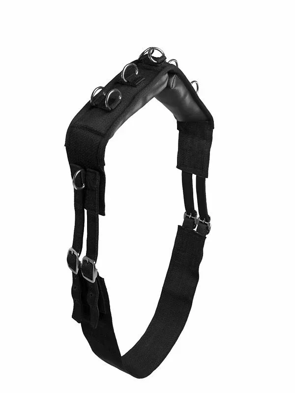 HorZe Lunging Girth Nylon Full Black - Image 2