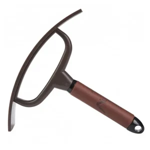 Horze Maddox Leather Handle Sweat Scraper Dk Brown