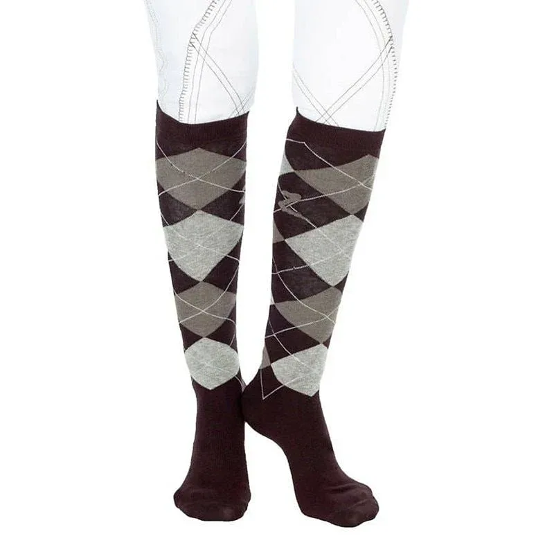 Horze Mens Holly Argyle Socks - Image 2