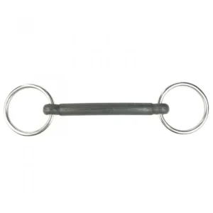 Horze MullenMouth Loose Ring Rubber Bit 4 Black