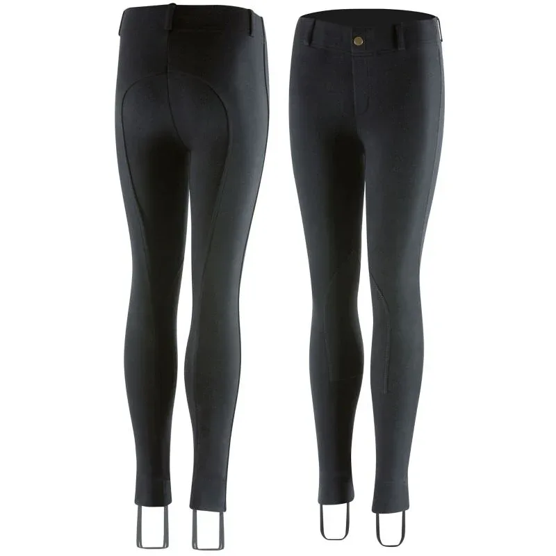 Horze Nora Kids Pull-On Knee Patch Jods XXS Black