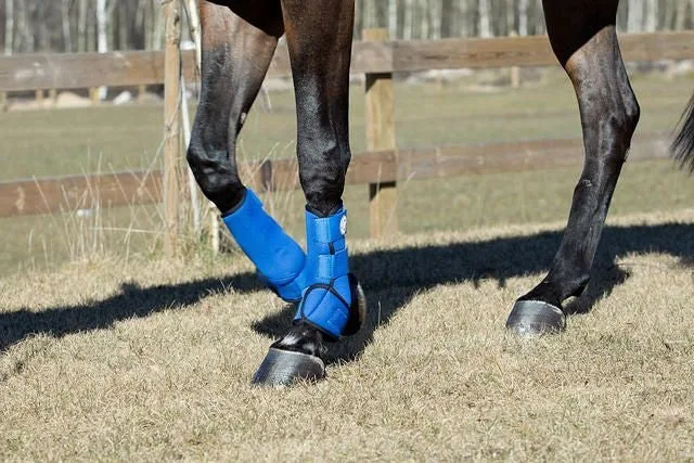 Horze Supreme Brushing Boots Small Blue - Image 2