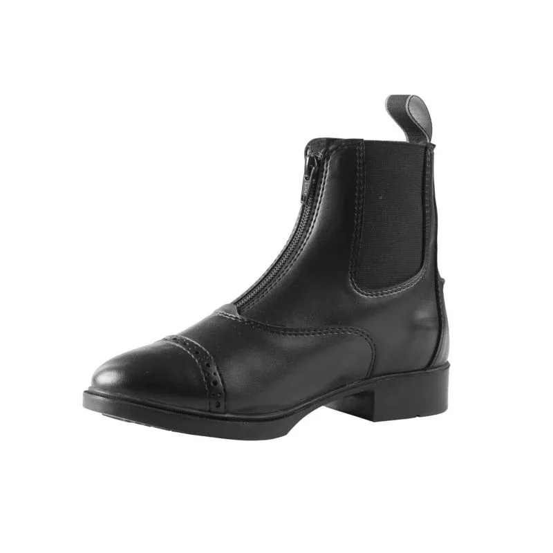 HorZe Wexford Kids Front Zip Paddock Boot 1 Black - Image 2