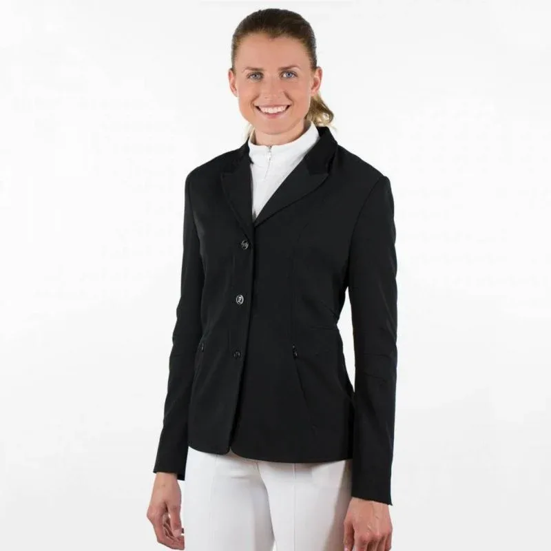 Horze Yvonne Womens Show Jacket 4 Black - Image 2