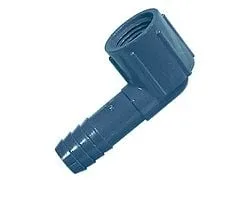 Hose Barb Fitting 90 deg. Elbow, 0.75" FPT x 0.75" Insert