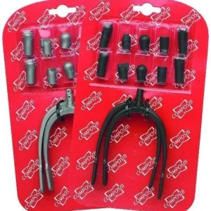 Hot Spurs W5 Pr Interchangeable Heads LC Bk/Wh