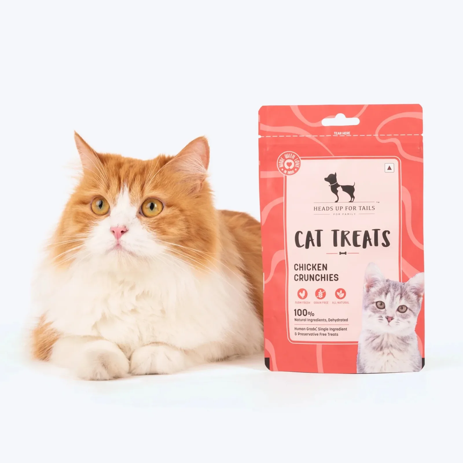HUFT Dehydrated Chicken Crunchies Cat Treats - Image 2