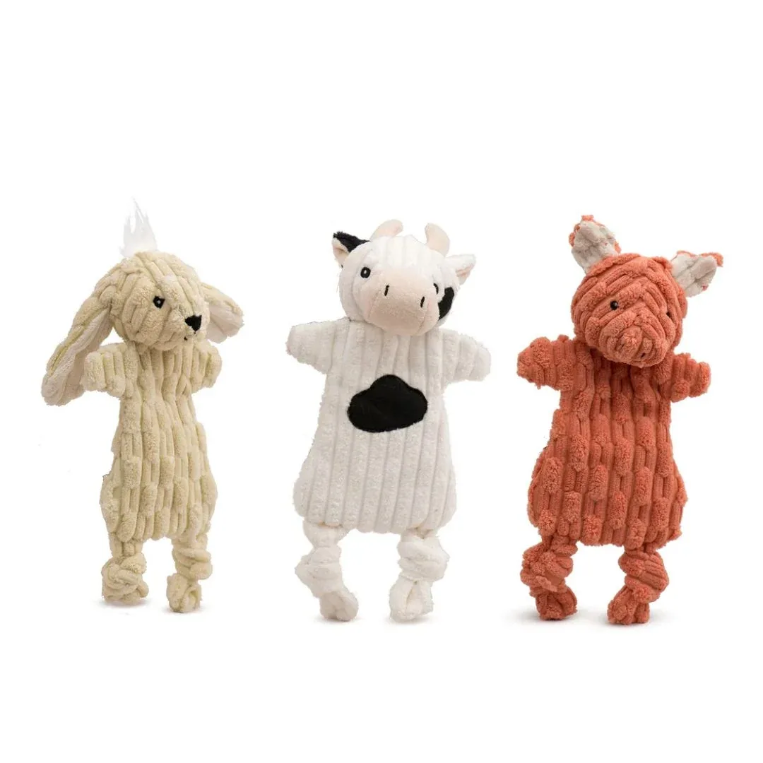 Hugglehounds Dog Huggleflatties Barnyard Assortment Small, 11 in, 3 ct